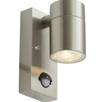 Ansell Lighting AACERO WLD SSL PIR  Acero Stainless Steel GU10 Wall PIR Light Online