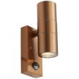 Ansell Lighting AACERO WL COP PIR  Acero Up Down Copper GU10 Wall PIR Light Online Hot Sale