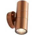 Ansell Lighting AACERO WL COP  Acero Up Down Copper GU10 Wall Light Hot on Sale