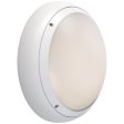 Ansell Lighting AARXB 1 DD4 SM3  ARX Anti-Ligature Dual Wattage CCT Selectable White LED 1-10V Bulkhead Dim, Self-Test, Emergency Supply