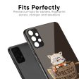 Tea With Kitty Glass Case For Samsung Galaxy A54 5G on Sale