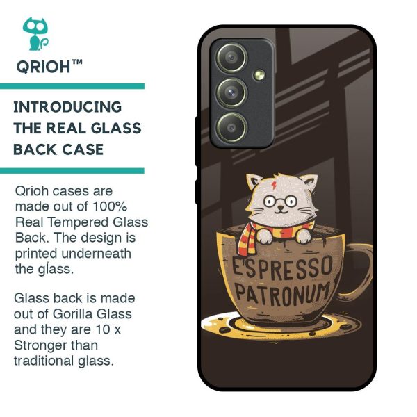 Tea With Kitty Glass Case For Samsung Galaxy A54 5G on Sale