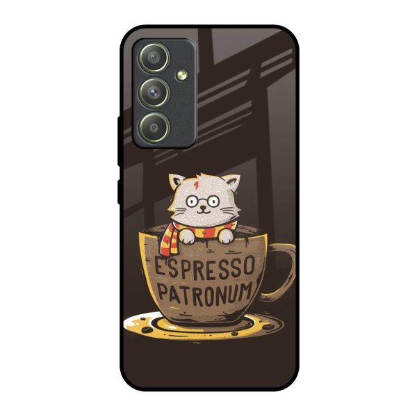 Tea With Kitty Glass Case For Samsung Galaxy A54 5G on Sale