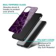 Geometric Purple Glass Case For Samsung Galaxy A54 5G For Sale