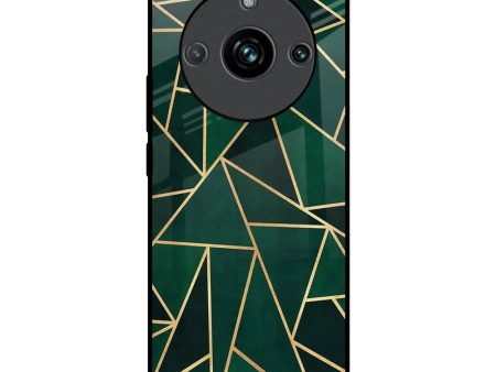 Abstract Green Glass Case For Realme 11 Pro Plus 5G on Sale