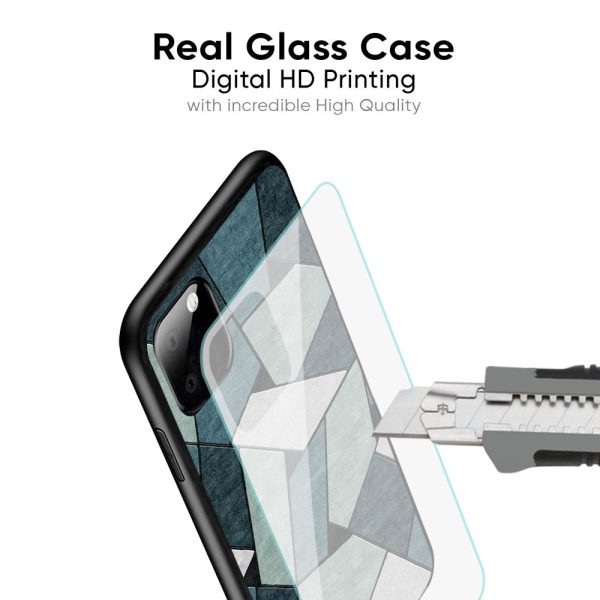 Abstact Tiles Glass Case for Oppo F19s on Sale