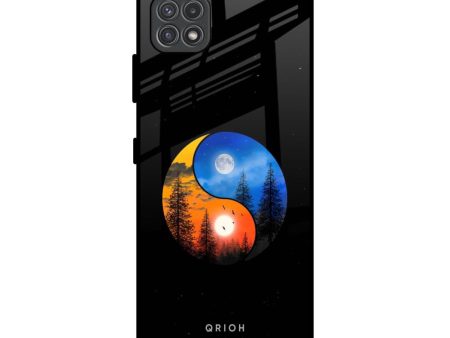 Yin Yang Balance Glass Case for Samsung Galaxy F42 5G Fashion