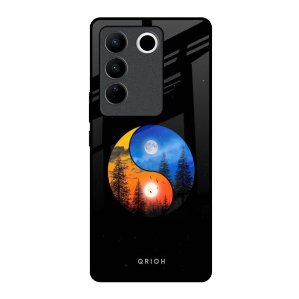 Yin Yang Balance Glass Case for Vivo V27 Pro 5G For Sale