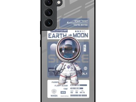 Space Flight Pass Glass Case for Samsung Galaxy S22 Plus 5G Online Sale