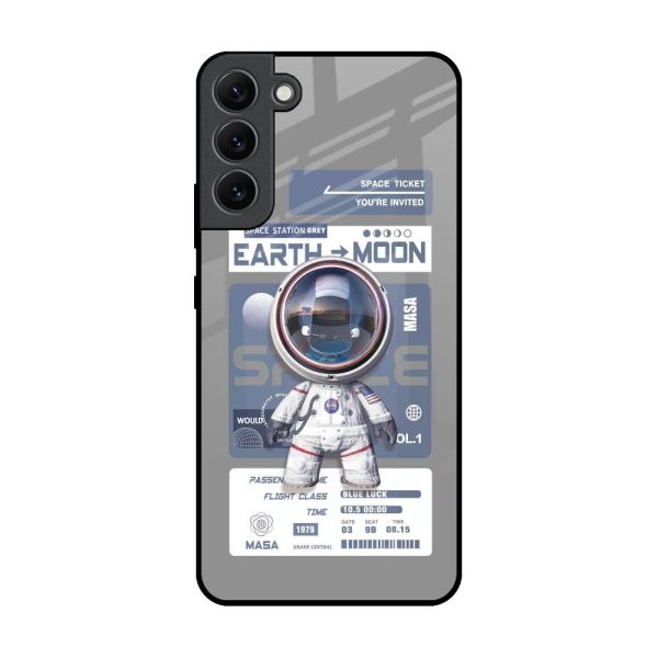 Space Flight Pass Glass Case for Samsung Galaxy S22 Plus 5G Online Sale