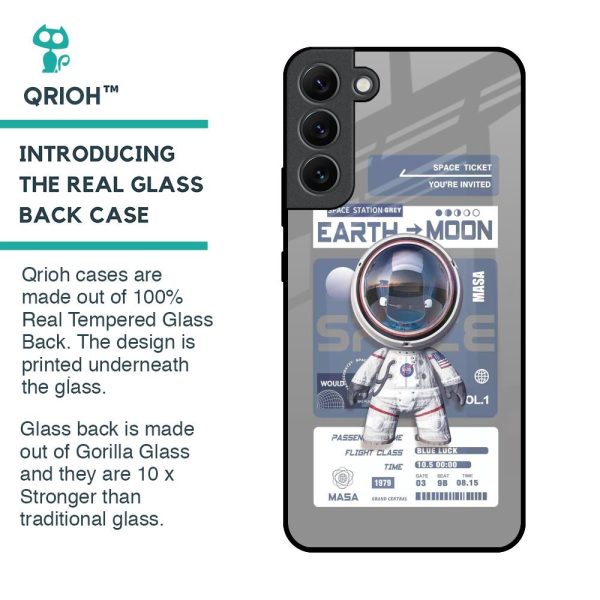 Space Flight Pass Glass Case for Samsung Galaxy S22 Plus 5G Online Sale