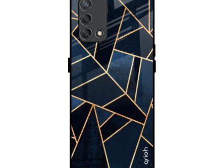 Abstract Tiles Glass Case for Oppo F19s on Sale