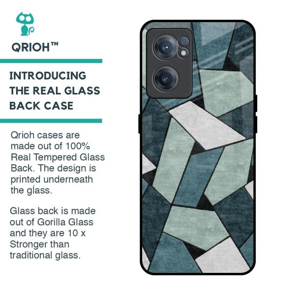 Abstact Tiles Glass Case for OnePlus Nord CE 2 5G Cheap