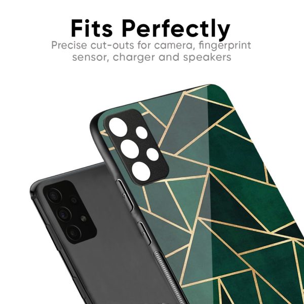 Abstract Green Glass Case For OPPO F21 Pro Online Sale