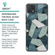 Abstact Tiles Glass Case for Oppo A16K Online Sale