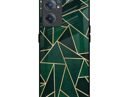 Abstract Green Glass Case For OnePlus Nord CE 2 5G Sale