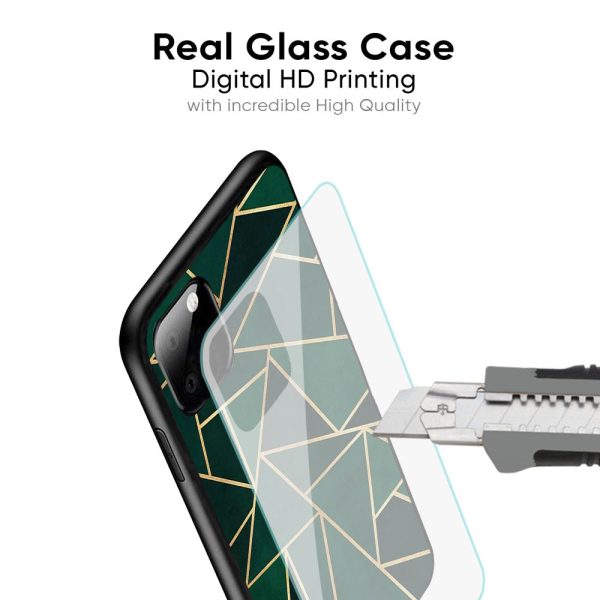 Abstract Green Glass Case For OPPO F21 Pro Online Sale