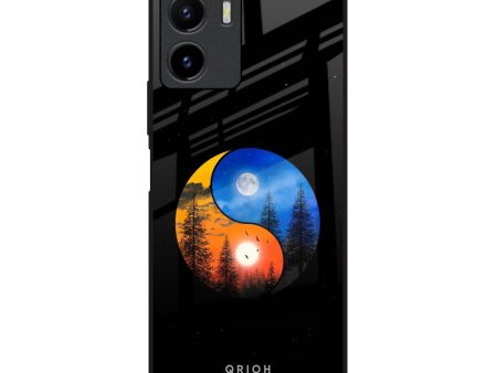 Yin Yang Balance Glass Case for Vivo Y15s For Discount