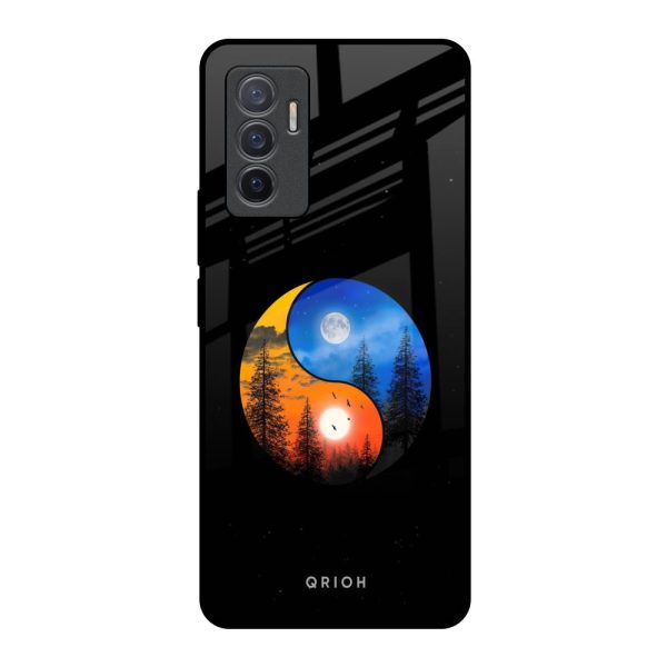 Yin Yang Balance Glass Case for Vivo V23e 5G For Discount